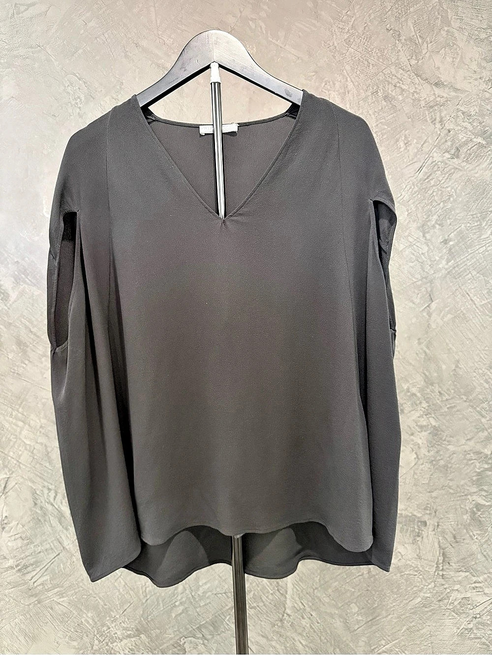 Alexander McQueen V-Neck Blouse in Size 42
